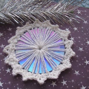 Снежинка на диске.