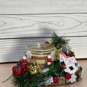 Новогодний подсвечник