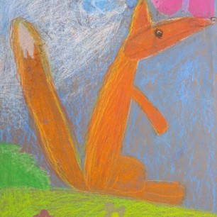 Лиса и бабочка