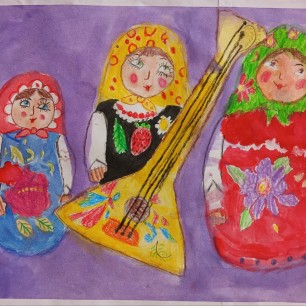 "Весёлые матрёшки"
