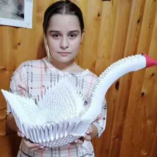 Поделка из бумаги "Гусь Гоша".