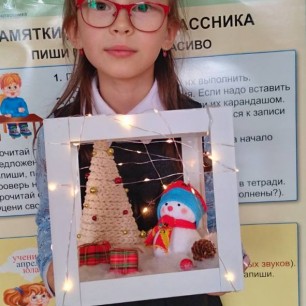 Светящийся снеговик