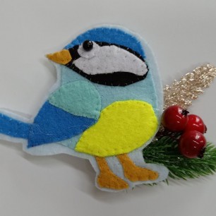 Брошь "Синичка"