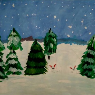 "В зимнем лесу"