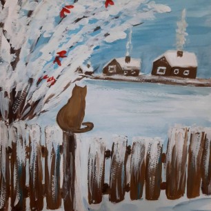 Зима в деревне