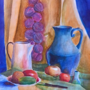 Натюрморт с синим кувшином