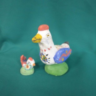 Дымковская игрушка. Мама утка и утёнок