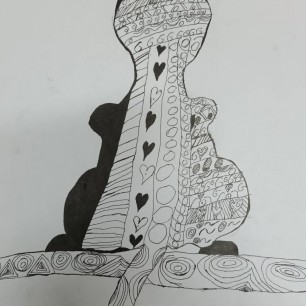 Кошка на ветке