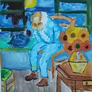 Подсолнухи .Ночь. Вечность