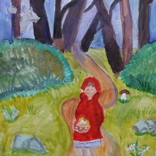 Внучкa к бaбушке идёт