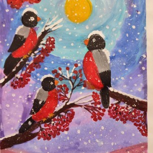 Зимние птицы