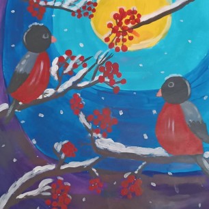 Зимние птицы