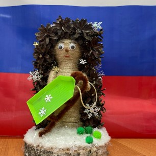 Ежик с санками