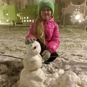 Первый снег в Саратове