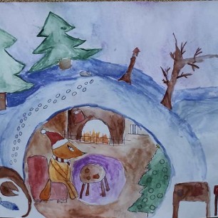 Лисичка в волшебном лесу