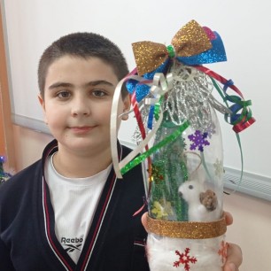 Зимний домик для белочки