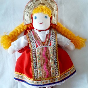 "Русский народный праздничный костюм. Текстильная кукла"