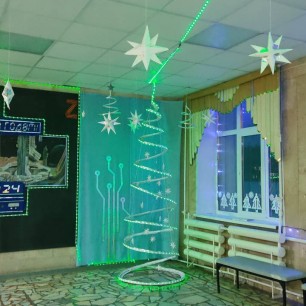 Новогоднее оформление в стиле "Школа будущего"