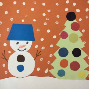 Снеговик и елочка