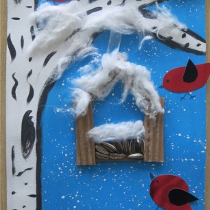 Снегири зимой