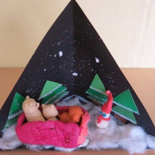 Новогодняя ночь в лесу