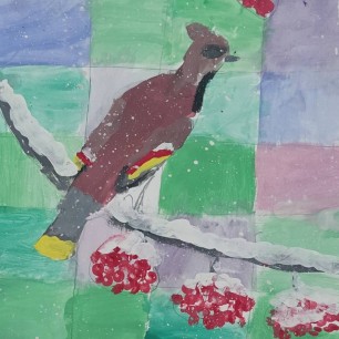 Необычная свиристель