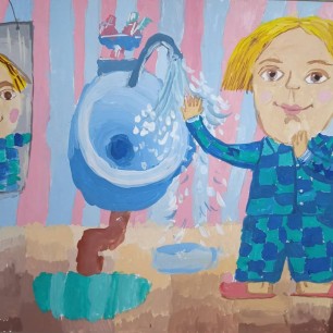 "Водные процедуры Незнайки"
