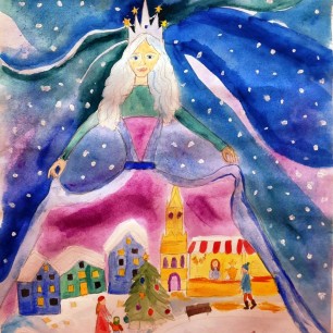 Зимняя сказка (по мотивам сказки братьев Гримм "Госпожа метелица")