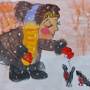 "Покормите птиц зимой"