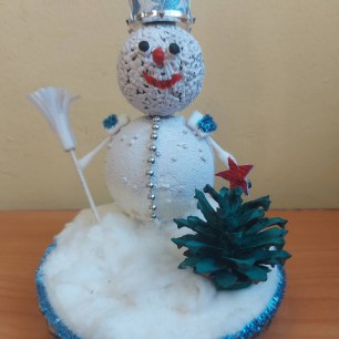 Новогодний снеговик