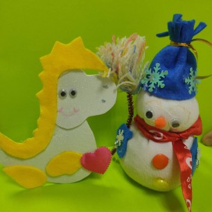 "Дракоша и снеговик"