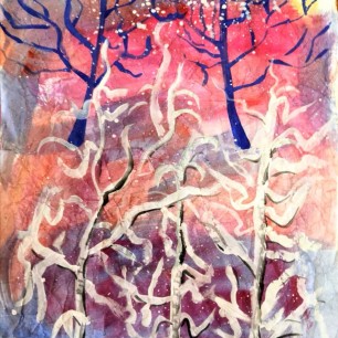 "Зимние березки"