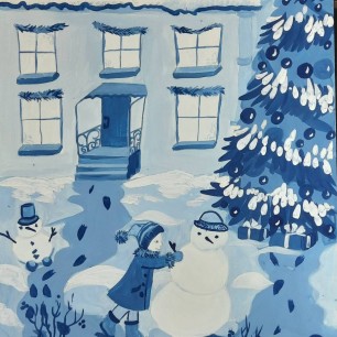 "Снеговик готов!"