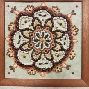 Мандала из семян