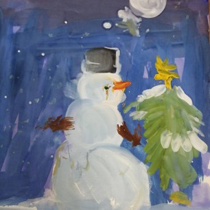 Лунный снеговик