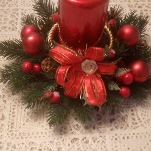 Новогодний подсвечник