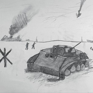 Подбитый танк