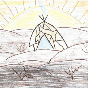 Осеннее утро в тундре