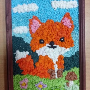 Лисёнок на полянке