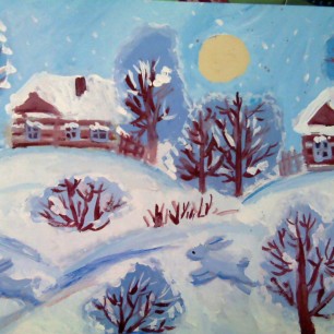 Белоснежная зима