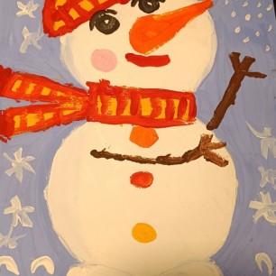 "Снеговик и снегирь"