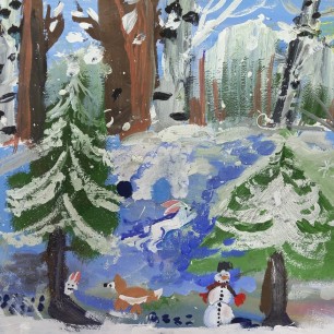 В зимнем лесу