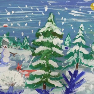 Снеговик и Лиса