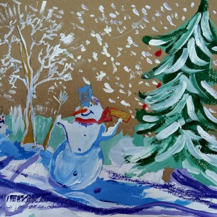 Веселый Снеговик