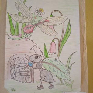 Стрекоза и муравей