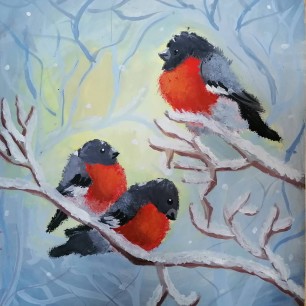 "На ветках снегири!"