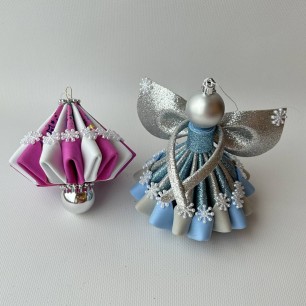 Ёлочные игрушки: Голубой Ангелок и Новогодняя игрушка