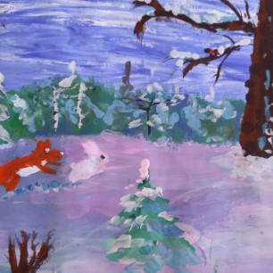 В зимнем лесу