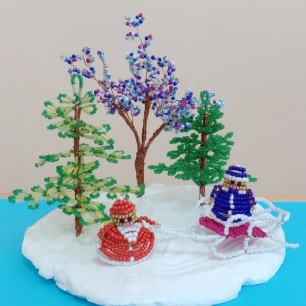 Снегурочка на санях