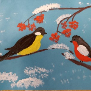 Птицы на ветке